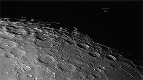 Lune à 21° d'altitude. C8 à 3200mm (F16), Betatest de la QHY5III290M.