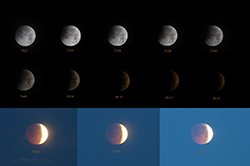 Eclipse de lune le 21 decembre 2010, Fort Bloqué (56).
