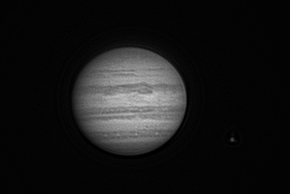 Jupiter, Callisto, Io, Europe, Ganymède. Betatest de la QHY5III290M.